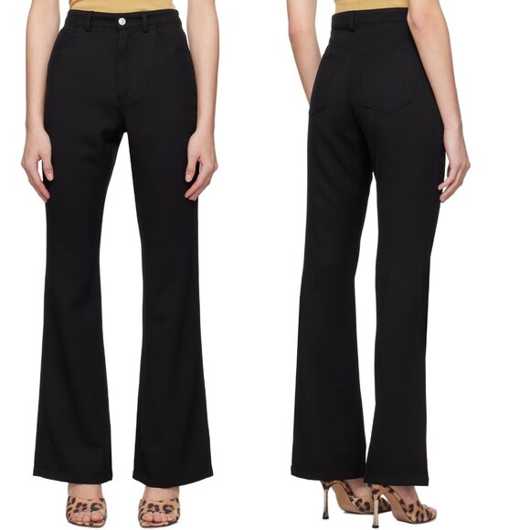 NWT New $425 Re/Done Black Riding Wool Trouser Jeans Size 29 - Picture 1 of 9